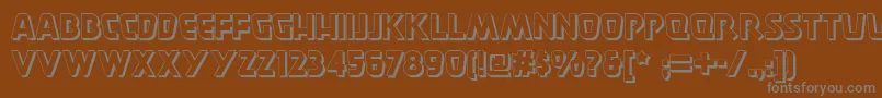 Шрифт Burgerdoodletwonf – серые шрифты на коричневом фоне
