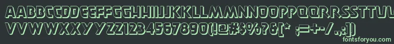 Burgerdoodletwonf Font – Green Fonts on Black Background