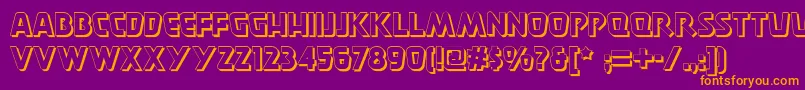 Burgerdoodletwonf Font – Orange Fonts on Purple Background