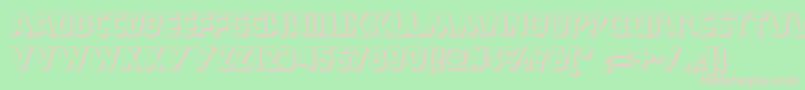 Burgerdoodletwonf Font – Pink Fonts on Green Background