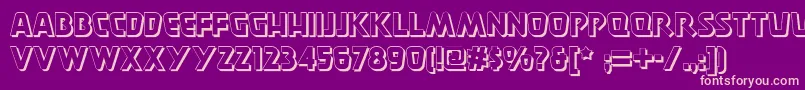 Burgerdoodletwonf Font – Pink Fonts on Purple Background