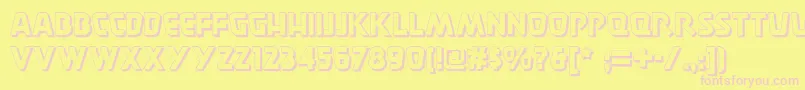 Burgerdoodletwonf Font – Pink Fonts on Yellow Background