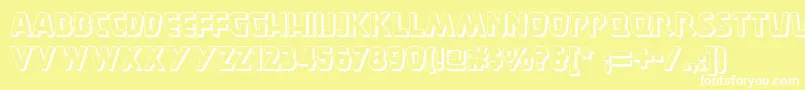 Burgerdoodletwonf Font – White Fonts on Yellow Background