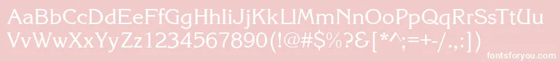 KingstonRegular Font – White Fonts on Pink Background