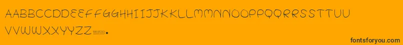 BabyPotato Font – Black Fonts on Orange Background