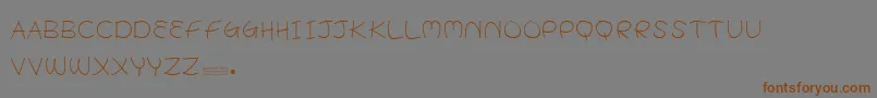 BabyPotato Font – Brown Fonts on Gray Background