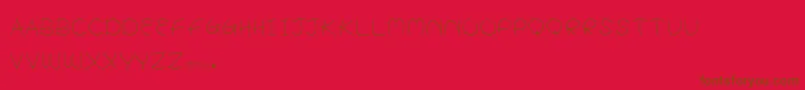 BabyPotato Font – Brown Fonts on Red Background