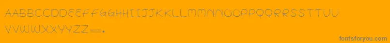 BabyPotato Font – Gray Fonts on Orange Background