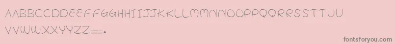 BabyPotato Font – Gray Fonts on Pink Background