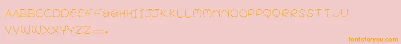 BabyPotato Font – Orange Fonts on Pink Background