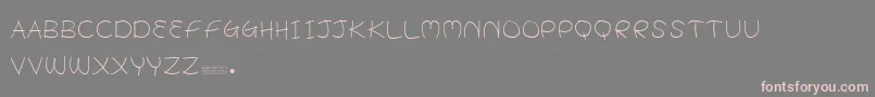 BabyPotato Font – Pink Fonts on Gray Background