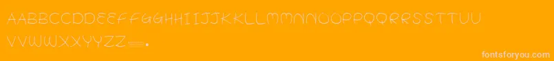 BabyPotato Font – Pink Fonts on Orange Background
