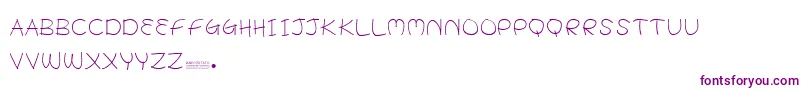 BabyPotato Font – Purple Fonts on White Background