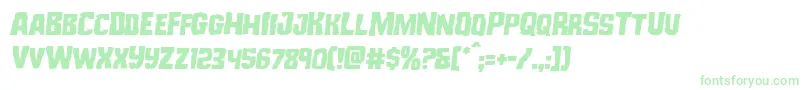 Monsterhuntersemital Font – Green Fonts on White Background