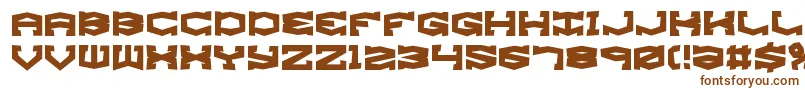 GyroseShiftBrk Font – Brown Fonts on White Background