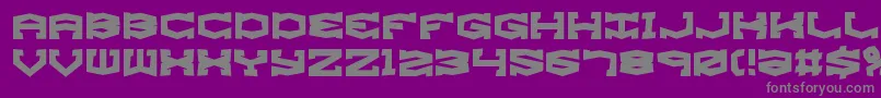 GyroseShiftBrk Font – Gray Fonts on Purple Background