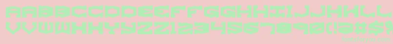 GyroseShiftBrk Font – Green Fonts on Pink Background