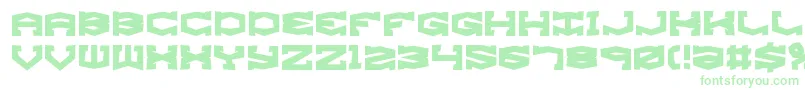 GyroseShiftBrk-fontti – vihreät fontit valkoisella taustalla