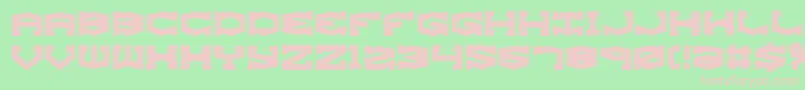 GyroseShiftBrk Font – Pink Fonts on Green Background