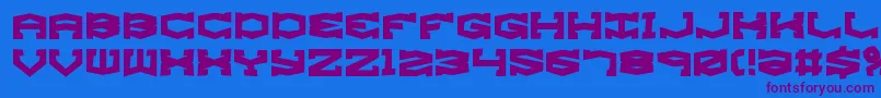Шрифт GyroseShiftBrk – фиолетовые шрифты на синем фоне