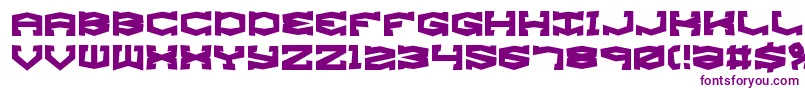 Шрифт GyroseShiftBrk – фиолетовые шрифты на белом фоне