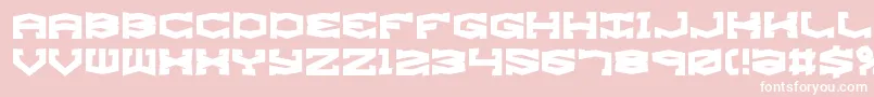 GyroseShiftBrk Font – White Fonts on Pink Background