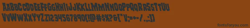 Freakfinderleft Font – Black Fonts on Brown Background