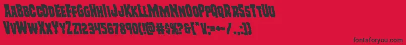 Freakfinderleft Font – Black Fonts on Red Background