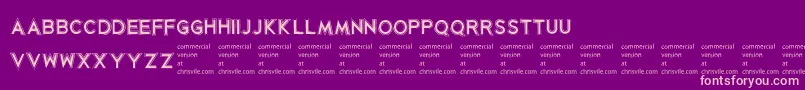 KorribanRegular Font – Pink Fonts on Purple Background