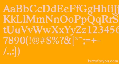 StratfordserialMediumRegular font – Pink Fonts On Orange Background