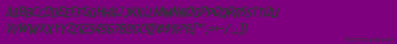 Weitere Informationen zur Wormcuisinestagital-Schriftart Wormcuisinestagital-Schriftart – Schwarze Schriften auf violettem Hintergrund