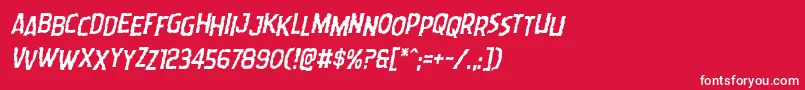 More about Wormcuisinestagital Font Wormcuisinestagital Font – White Fonts on Red Background