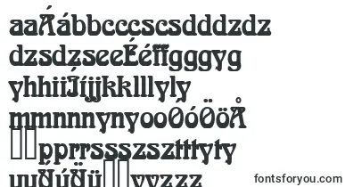 AidanThinBold font – hungarian Fonts