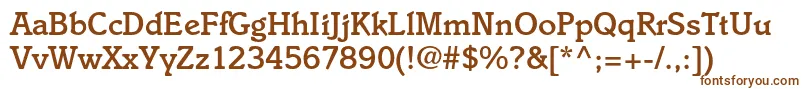 フォントItaliastdMedium – 茶色のフォント