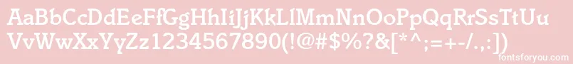 ItaliastdMedium Font – White Fonts on Pink Background