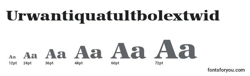 sizes of urwantiquatultbolextwid font, urwantiquatultbolextwid sizes