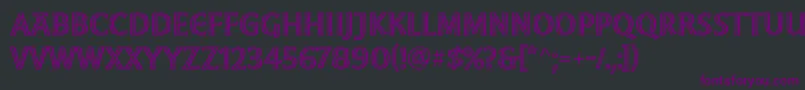 MoonglowRegular-Schriftart – Violette Schriften auf schwarzem Hintergrund