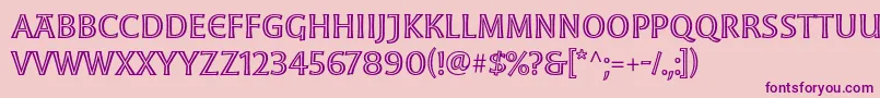MoonglowRegular Font – Purple Fonts on Pink Background