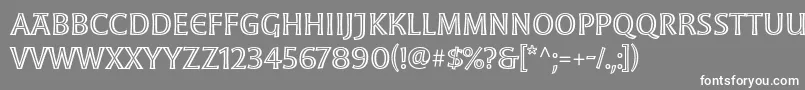 MoonglowRegular Font – White Fonts on Gray Background