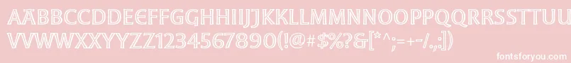 MoonglowRegular Font – White Fonts on Pink Background