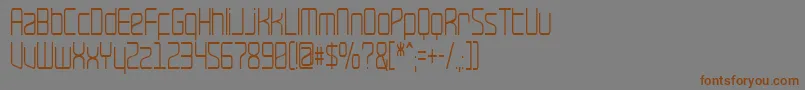 Police RavepartyNarrow – polices brunes sur fond gris