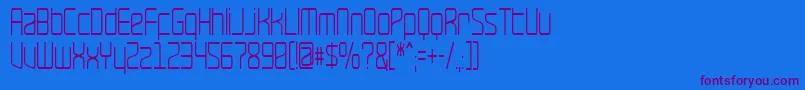 Police RavepartyNarrow – polices violettes sur fond bleu