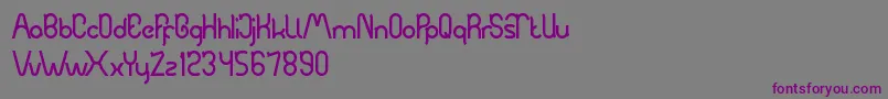Automobile Font – Purple Fonts on Gray Background