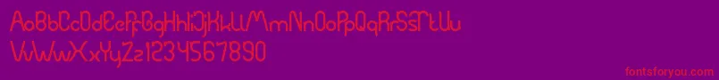 Automobile Font – Red Fonts on Purple Background