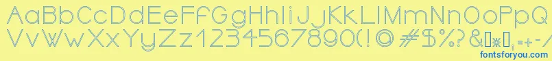 More about OrmontOutline Font OrmontOutline Font – Blue Fonts on Yellow Background