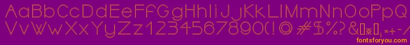 Weitere Informationen zur OrmontOutline-Schriftart OrmontOutline-Schriftart – Orangefarbene Schriften auf violettem Hintergrund