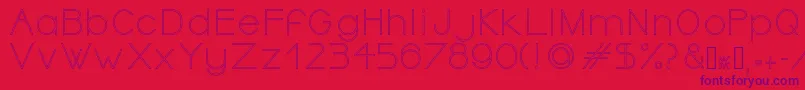 OrmontOutline Font – Purple Fonts on Red Background