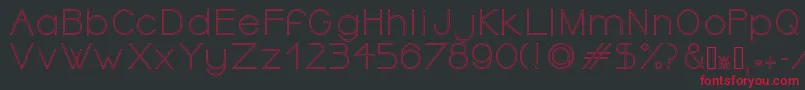 OrmontOutline Font – Red Fonts on Black Background
