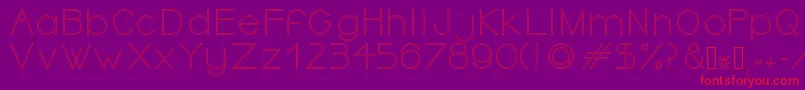 OrmontOutline Font – Red Fonts on Purple Background