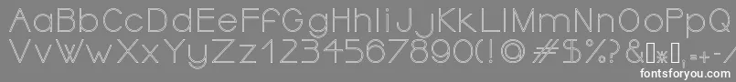 OrmontOutline Font – White Fonts on Gray Background